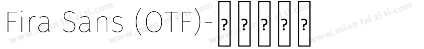 Fira Sans (OTF)字体转换